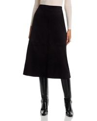 SINGLE THREAD - Faux Suede A Line Skirt - Lyst