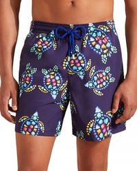 Vilebrequin - Moorea Vendome Turtles Print 6 Swim Trunks - Lyst