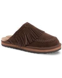 Free People - Fallon Fringe Mule Flats - Lyst