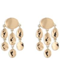 Aqua - Sculptural Disc Statement Earrings - Lyst