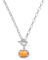 Kendra Scott - Mother Of Pearl Pumpkin Pendant Necklace, 17 - Lyst