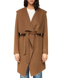 SOIA & KYO Samia Draped Double - Face Wool - Blend Coat - Multicolour