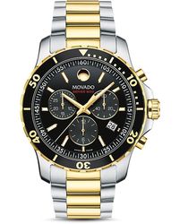 Movado - Men's Series 800 Chronograph Watch With 2-tone Bracelet - Lyst