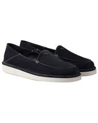 Prada - Suede Slip-On Loafers - Lyst