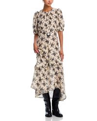 Sea - Joan Printed Midi Dress - Lyst