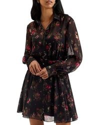 Ted Baker - Ebene Printed Button Down Dress - Lyst