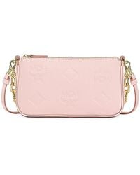 MCM - Aren Maxi Monogram Leather Crossbody Bag - Lyst