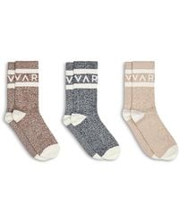Varley - Spencer Logo Marled Crew Socks, Pack Of 3 - Lyst