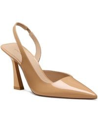 Stuart Weitzman - Vinnie D'Orsay Patent Leather Slingback Pumps - Lyst