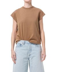 Agolde - Bryce Cap Sleeve Tee - Lyst