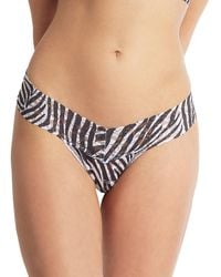 Hanky Panky - Printed Signature Lace Low Rise Thong - Lyst