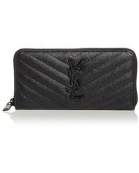 Saint Laurent - Monogram Continental Zip Wallet - Lyst