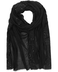 Echo - Sequin Gauze Wool Wrap - Lyst