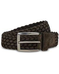 BOGGI - Suede Braided Belt - Lyst