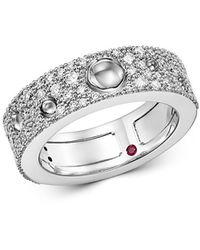 Roberto Coin - 18K Pois Moi Luna Diamond Ring - Lyst