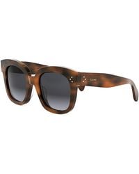 Celine - 3 Dots Havana Geometric Sunglasses, 54Mm - Lyst