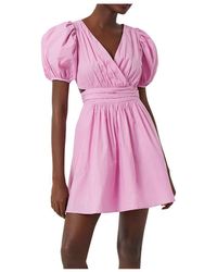 rhodes stripe smocked bodice cotton poplin dress french connection