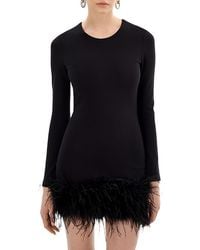 Lamarque - Bahira Feather Hem Dress - Lyst