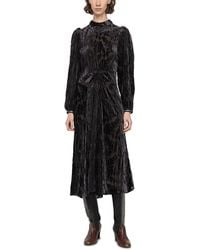 Sea - Regine Burnout Velvet Midi Dress - Lyst