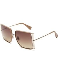Max Mara - Jean Square Sunglasses, 58Mm - Lyst