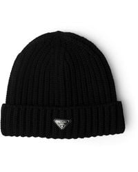 Prada - Wool Beanie - Lyst