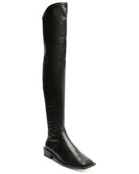 Schutz Guily Up Square Toe Tall Boots - Black