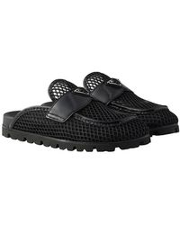 Prada - Mesh Fabric Mules - Lyst