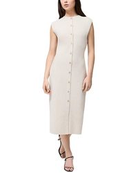 French Connection - Marley Knit Sleeveless Midi Dress - Lyst