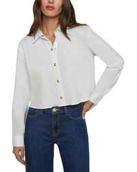 L'Agence - Cosette High Low Shirt - Lyst