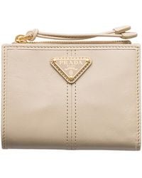 Prada - Small Leather Wallet - Lyst