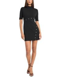 Donna Morgan - Mock Neck Mini Dress - Lyst