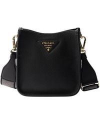 Prada - Mini Leather Shoulder Bag - Lyst