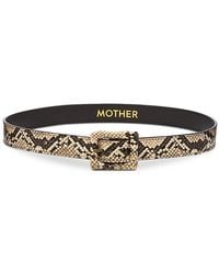 Mother - The Constrictor Faux Leather Belt - Lyst