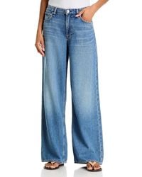 Rag & Bone - Flexi Andi High Rise Full Length Wide Leg Jeans - Lyst
