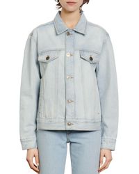 sandro eriko denim jacket