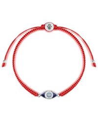 Karma and Luck - Prevent Harm Drawstring Evil Eye Charm Bracelet - Lyst