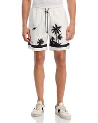 RTA - Regular Fit Graphic Print Logo Shorts - Lyst
