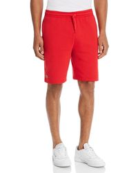 lacoste fleece shorts sale