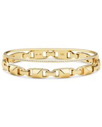 michael kors gold bracelet with diamonds