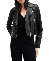 AllSaints - Elora Biker Jacket - Lyst