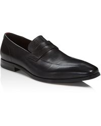 hugo boss leather loafers