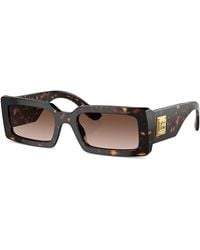 Dolce & Gabbana - Rectangular Sunglasses, 53Mm - Lyst