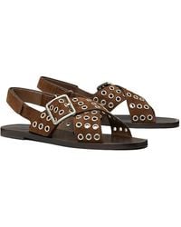 Tory Burch - Cross Band Sandals - Lyst