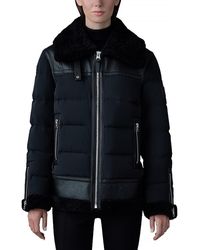 Mackage - Vanna Mixed-Media Shearling Down Jacket - Lyst