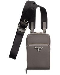 Prada - Saffiano Leather Smartphone Case - Lyst