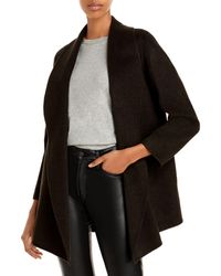 Theory Clairene Shawl Coat - Black