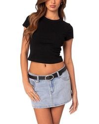 Edikted - Better Basics Cropped Tee - Lyst