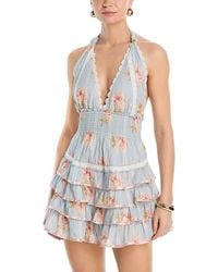 LoveShackFancy - Kerch Mini Halter Dress - Lyst