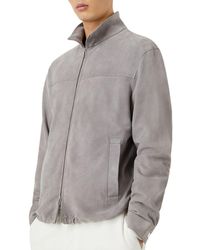 giorgio armani suede jacket