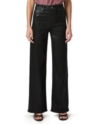 PAIGE - Anessa High Rise Coated Wide Leg Jeans - Lyst